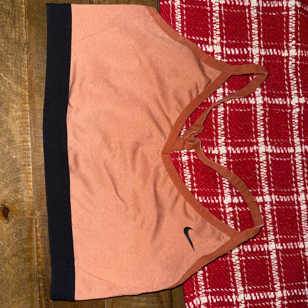 Nike Orange and Black sports bra
